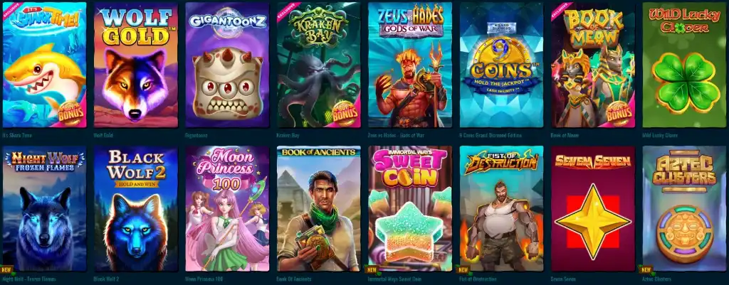 Spinanga Casino slot games